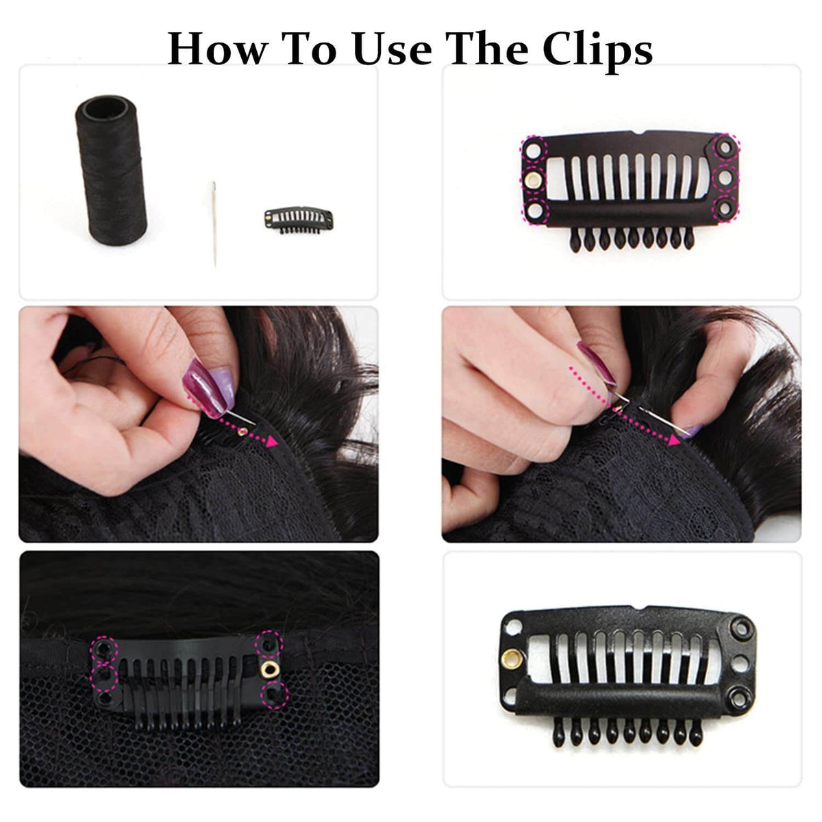 Sophia Hair Extension Clip in Snap Clips