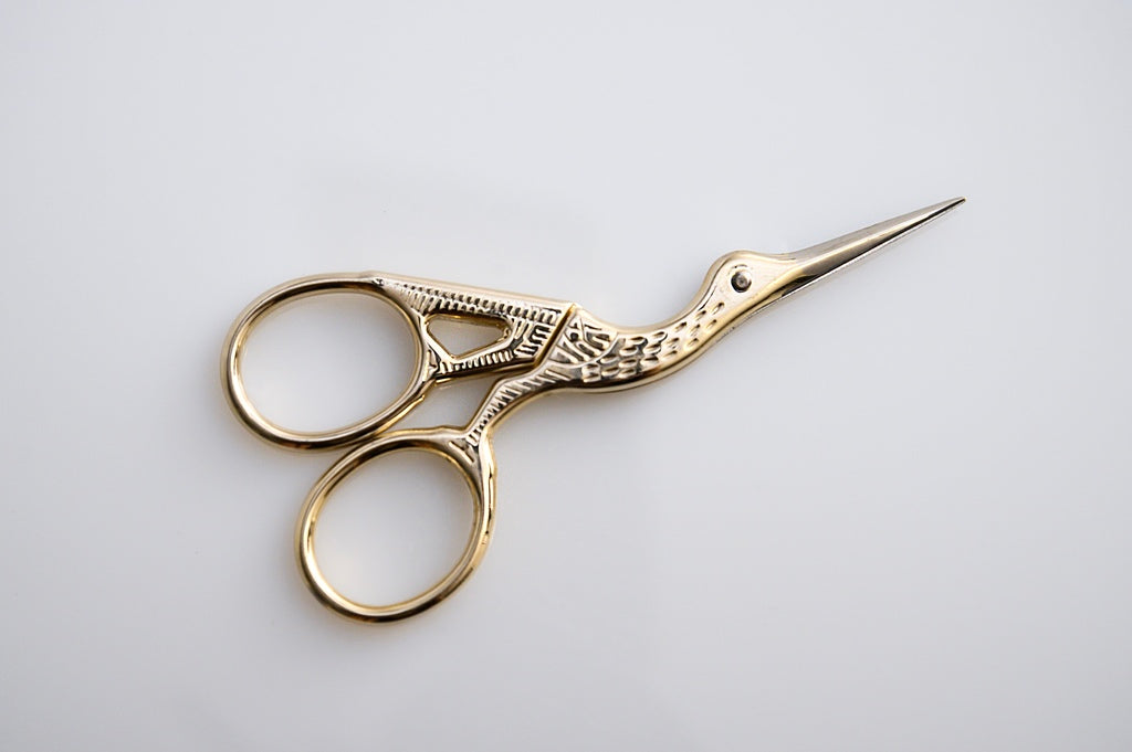 Hair Extension Gold Mini Weft Scissors